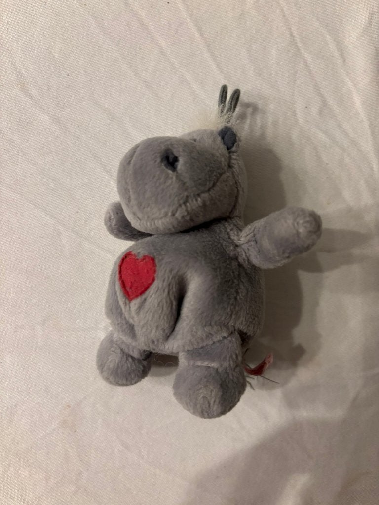 Nici nijlpaard hippo sleutelhanger - grijs met hartje!, NICI, Overige karakters, Overige typen, Grijs