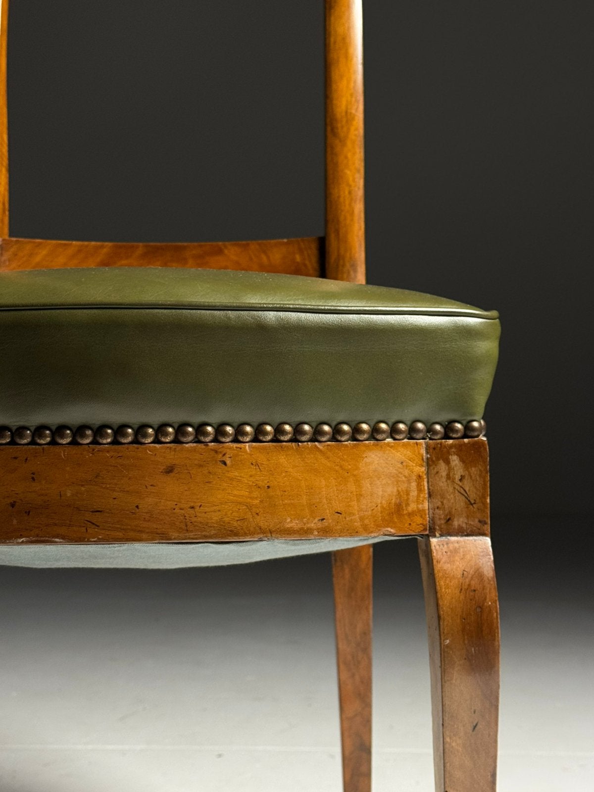 Set van 5 eetkamerstoelen leder, Antiek en Kunst, Ophalen of Verzenden
