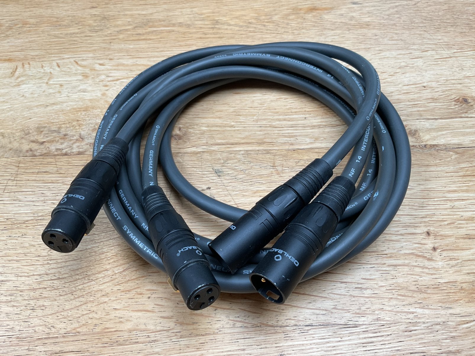 Oehlbach NF14 Symmetric gebalanceerde stereo interlink 200cm, Ophalen of Verzenden, Gebruikt, 2 tot 5 meter, Interlink-kabel