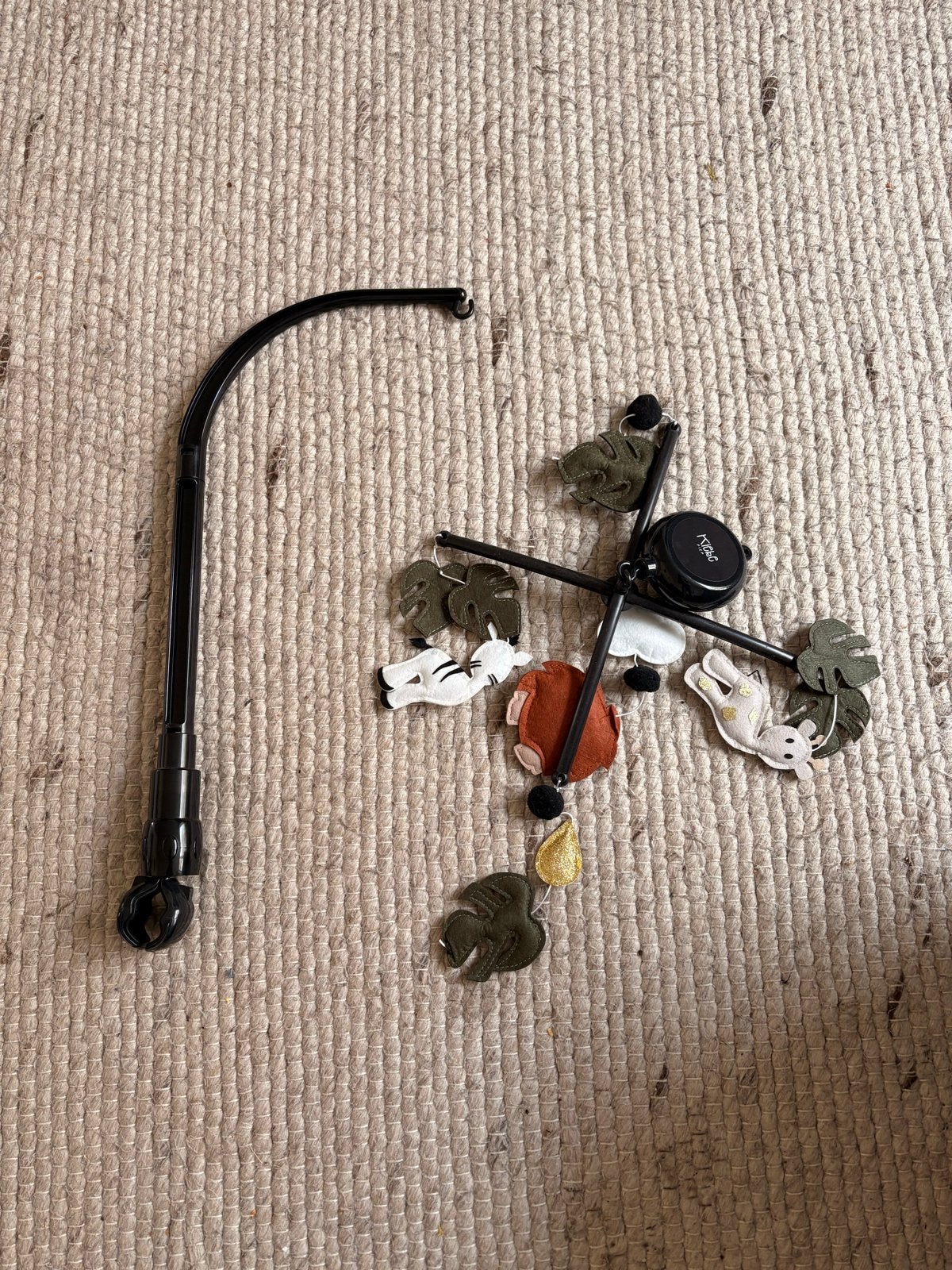 Kiekepiep Muziekmobiel met Geluid en Dieren voor Babybedje, Ophalen of Verzenden, Zo goed als nieuw, Mobiel, Met geluid