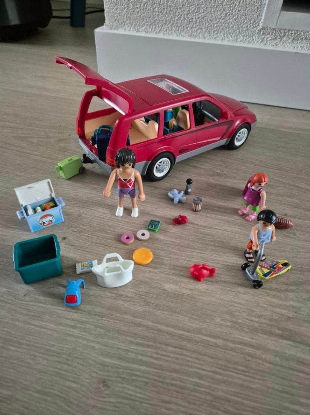Playmobil Familie Camper met Accessoires, nr. 9421, Ophalen of Verzenden, Zo goed als nieuw, Complete set