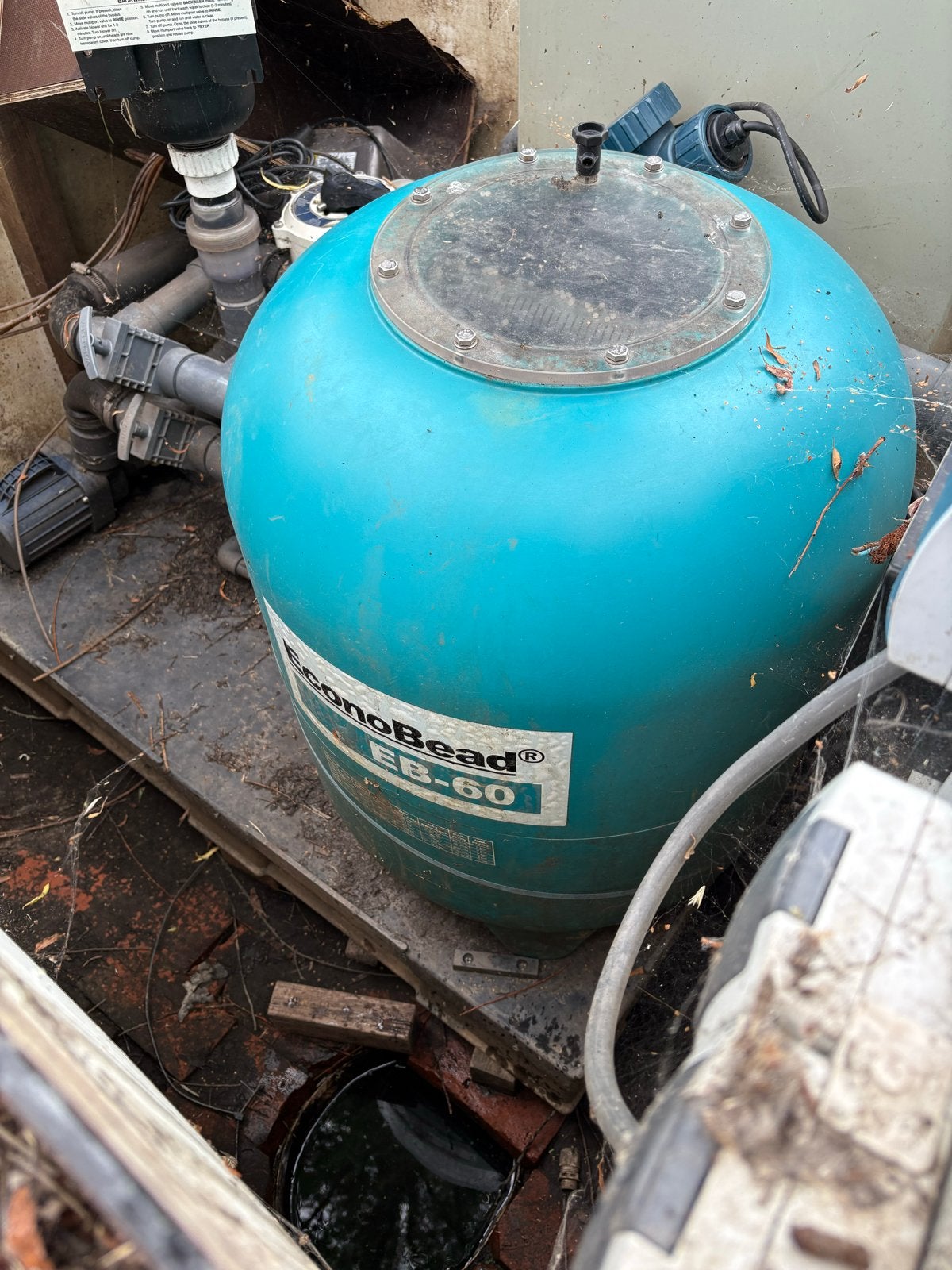 EconoBead EB-60 Vijverfilter met AquaForte MidiSieve XL, Ophalen, Gebruikt, Vijverfilter