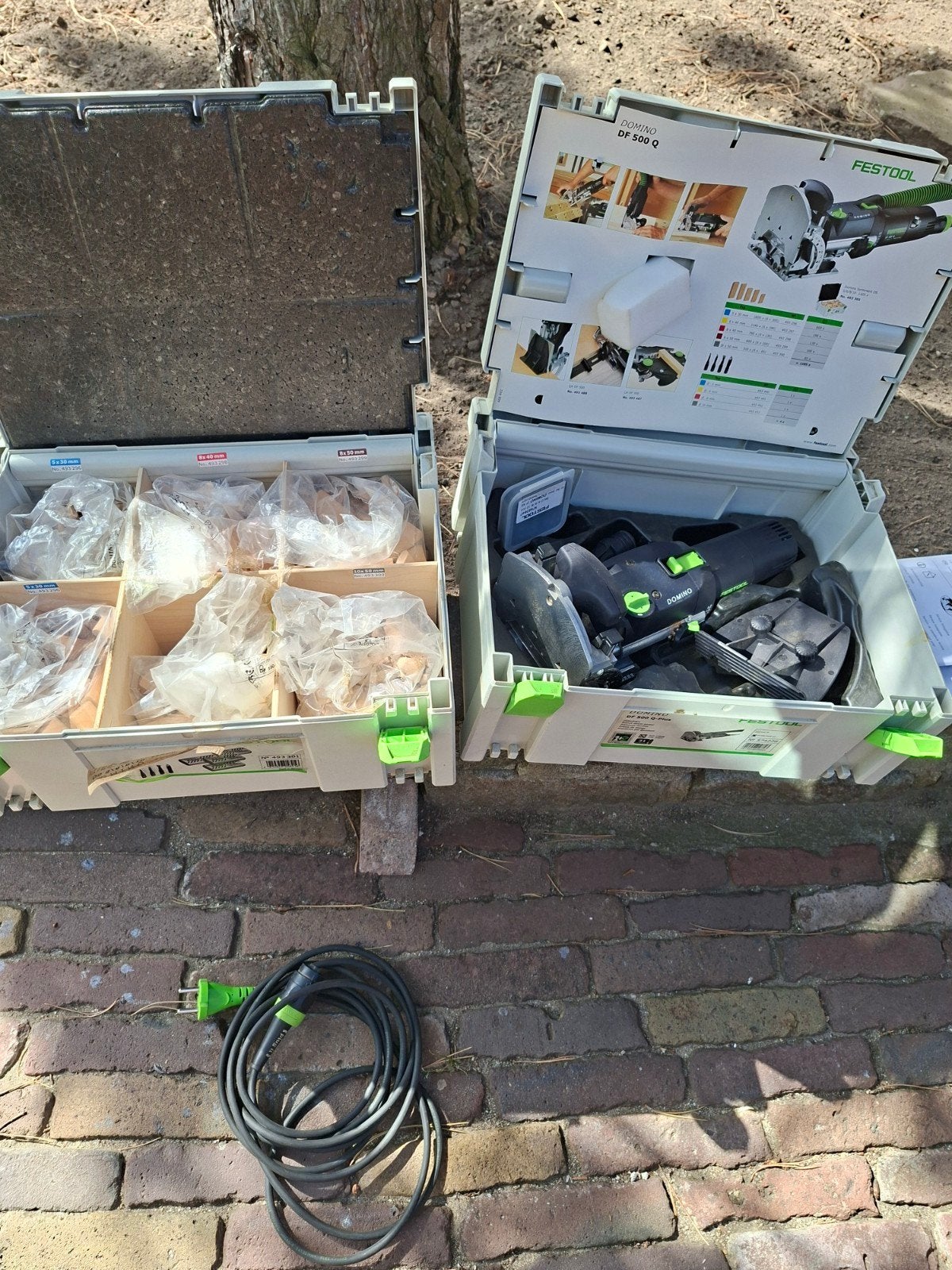 Festool Domino DF 500 Q-Plus Lamellenfreesmachine, Ophalen of Verzenden, Zo goed als nieuw