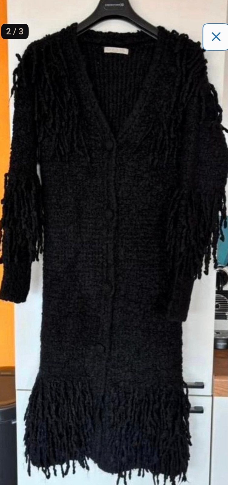 Isla Ibiza Bonita vest met franjes - Maat L, Ophalen, Zo goed als nieuw, Maat 42/44 (L), Zwart
