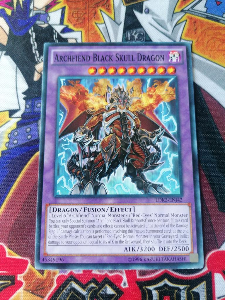 Archfiend Black Skull Dragon - LDK2 - Yu-Gi-Oh, Ophalen of Verzenden, Zo goed als nieuw