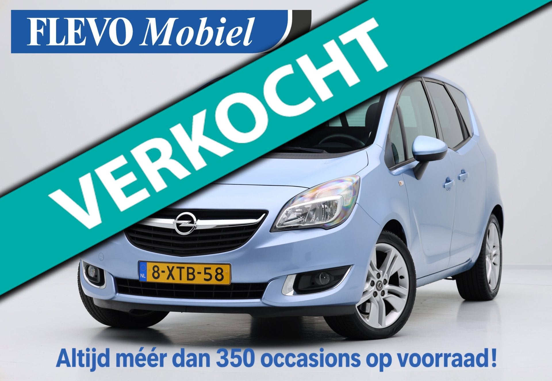 Opel Meriva 1.4 Turbo 140pk Design Edition Airco|LMV|Cruise, Auto's, Voorwielaandrijving, Gebruikt, 4 cilinders, Blauw