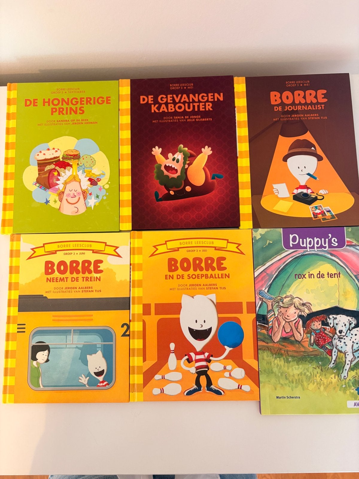 6 Borre Leesclub boekjes groep 3 AVI start, Boeken, Ophalen, Zo goed als nieuw, Fictie algemeen