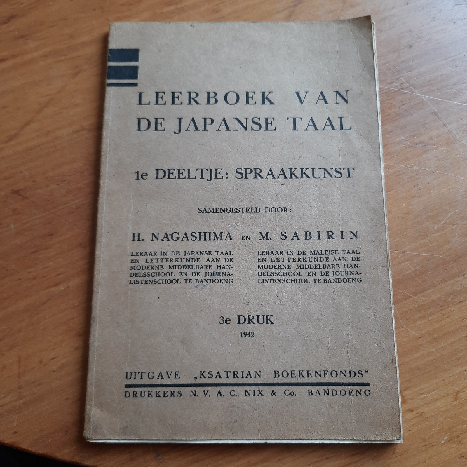 Leerboek van de Japanse Taal 1942 WO2 WW2, Antiek en Kunst, Antiek | Boeken en Bijbels, Verzenden
