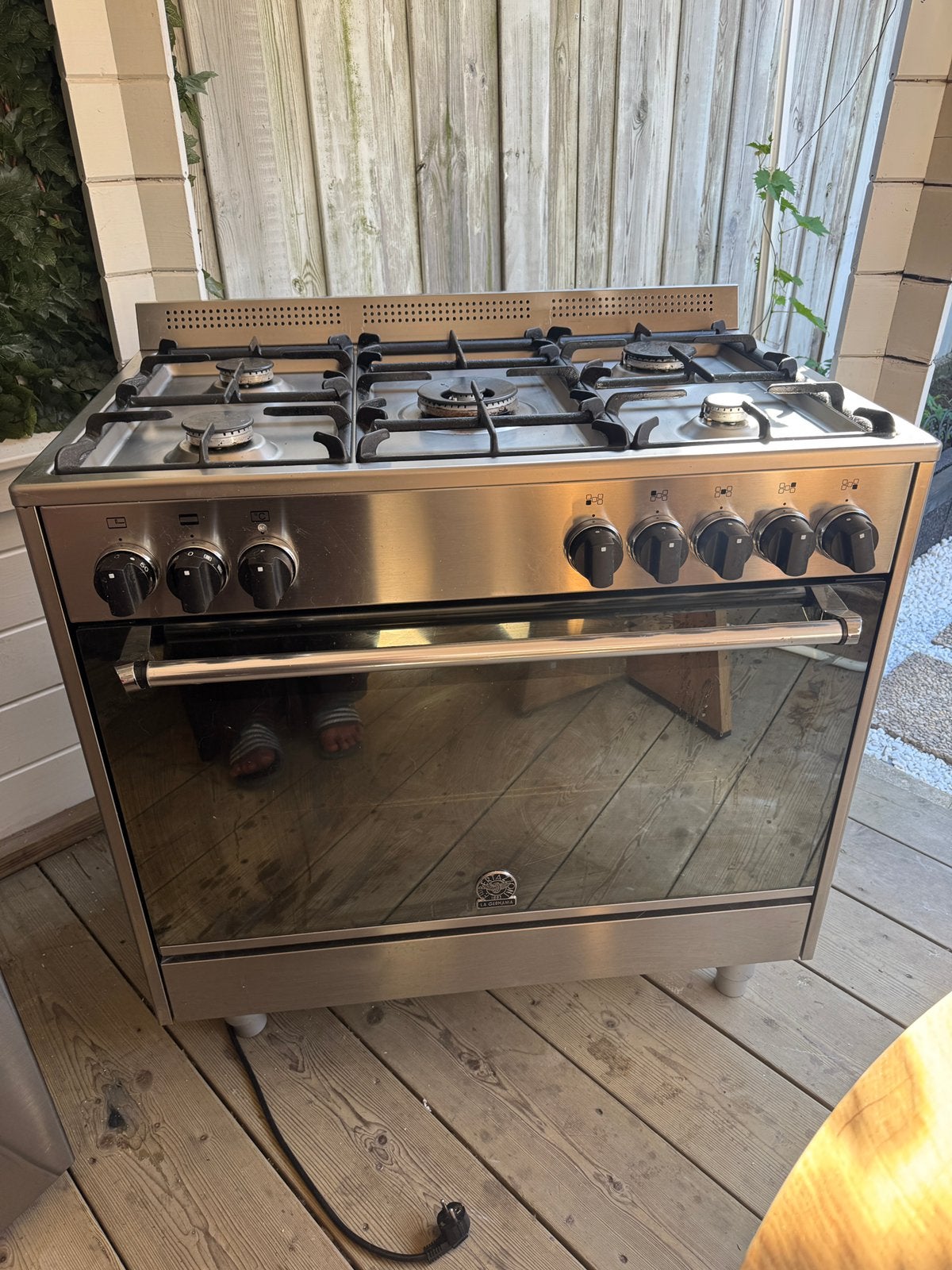 Gasfornuis met elektrische oven, Ophalen, 60 cm of meer, Zo goed als nieuw, Gas