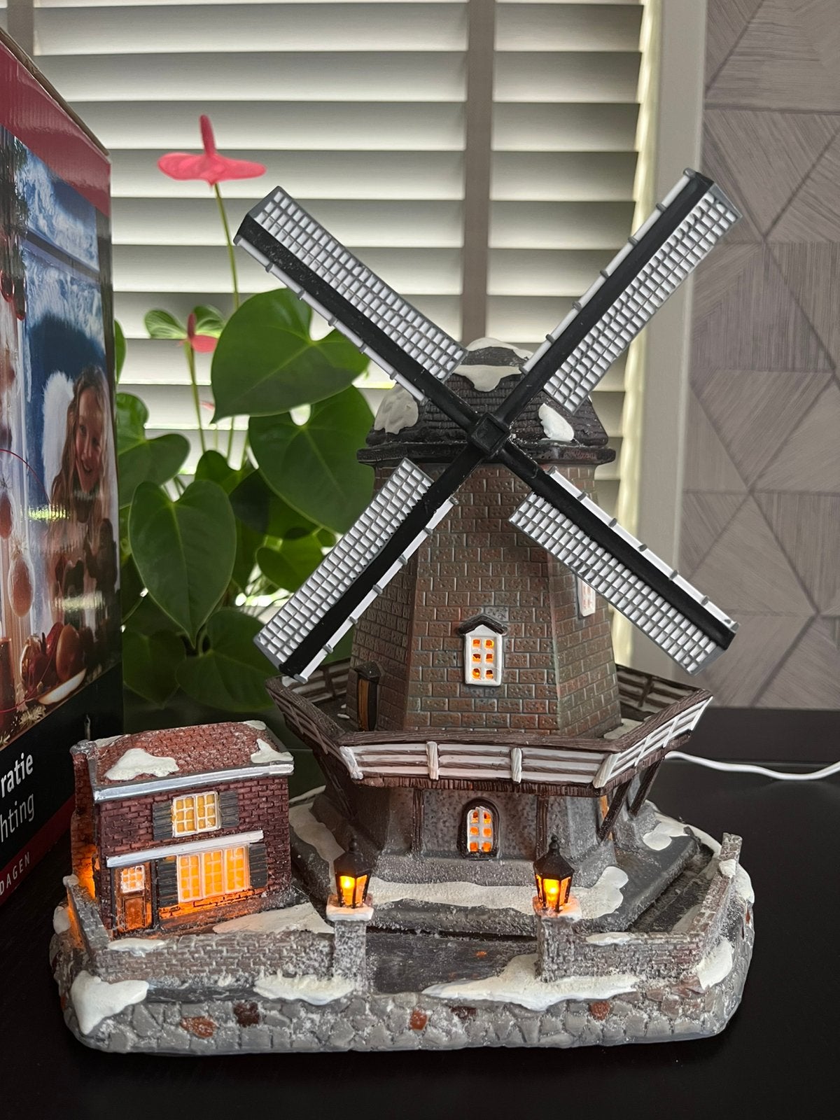 Holland decoratie Kerst Molen, Diversen, Kerst, Ophalen of Verzenden, Zo goed als nieuw