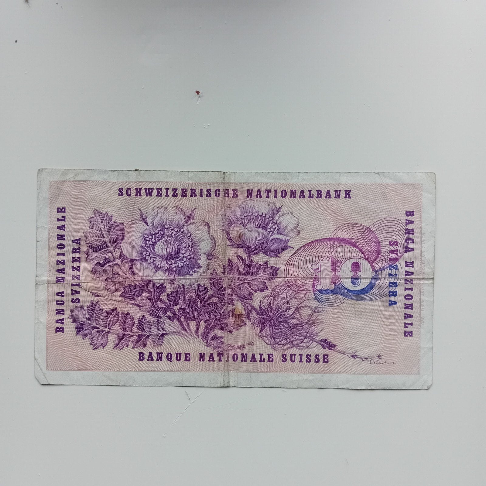 Zwitserse Franc biljet, Ophalen of Verzenden, Overige landen