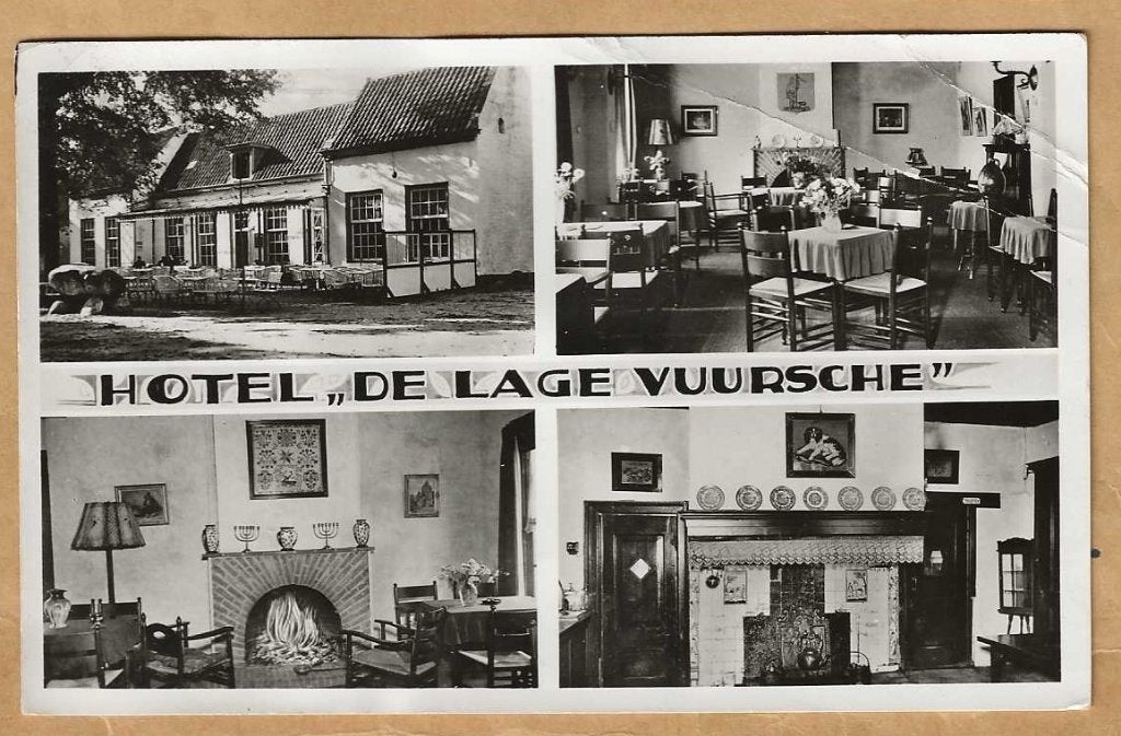 Oude ansichtkaart Hotel De Lage Vuursche, Ophalen of Verzenden, 1920 tot 1940, Gelopen, Utrecht