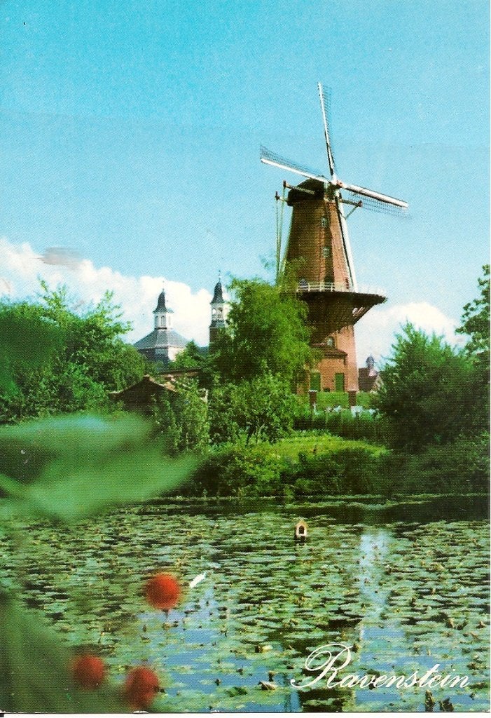Ansichtkaart Ravenstein - Stellingmolen "De Raaf" (1857), Verzamelen, Ansichtkaarten | Nederland, Ophalen of Verzenden, 1980 tot heden