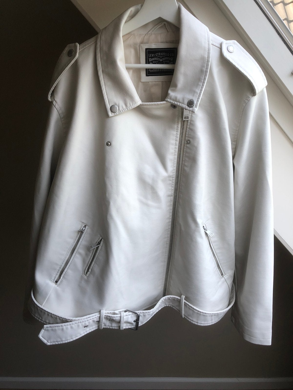 Levi's Biker Jas NIEUW maat 58/60, Ophalen of Verzenden, Nieuw, Maat 46/48 (XL) of groter, Wit