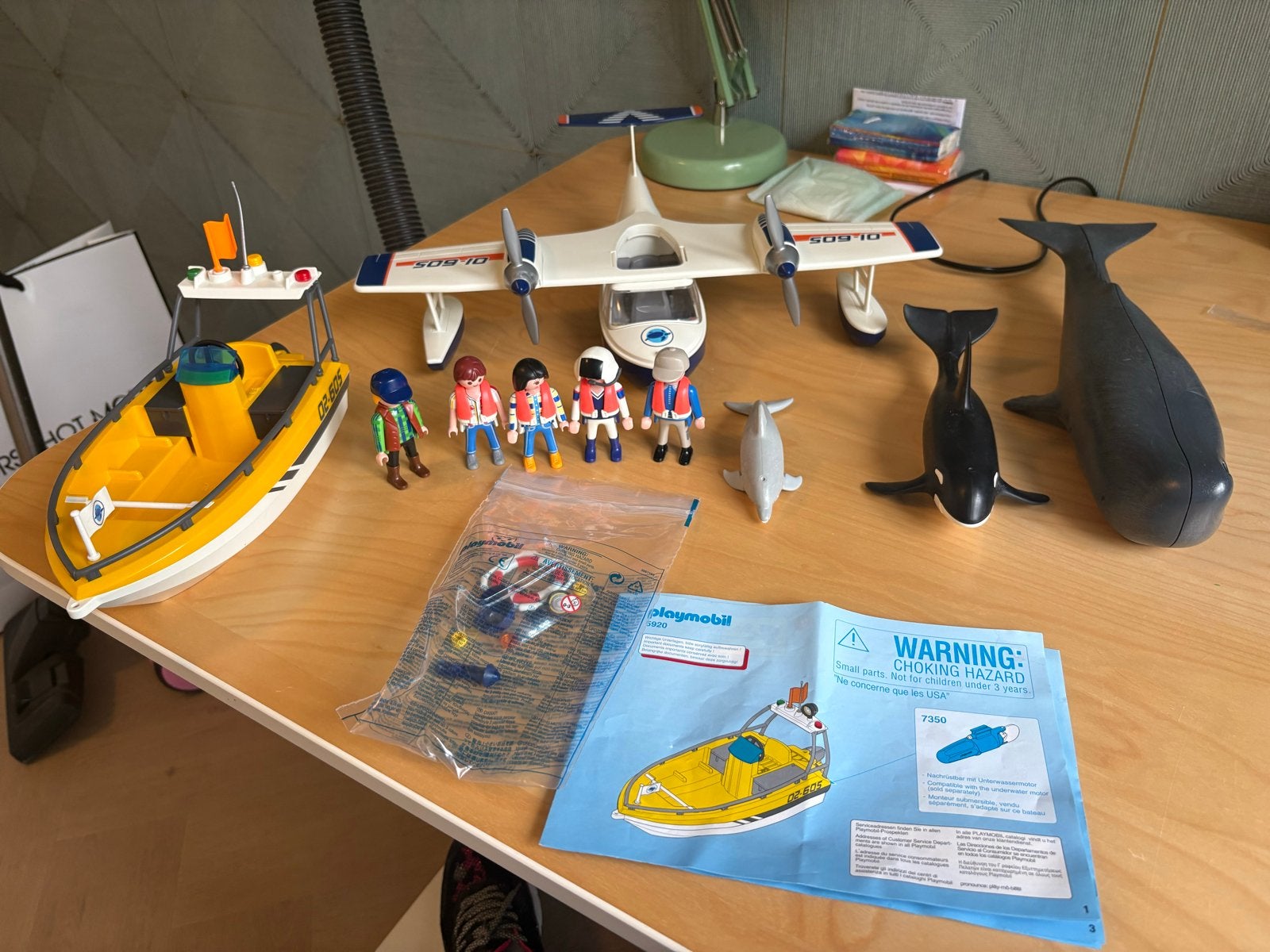 Playmobil 5920 Walvis Safari - Complete set met handleiding, Complete set, Overige typen, Ophalen of Verzenden, Zo goed als nieuw