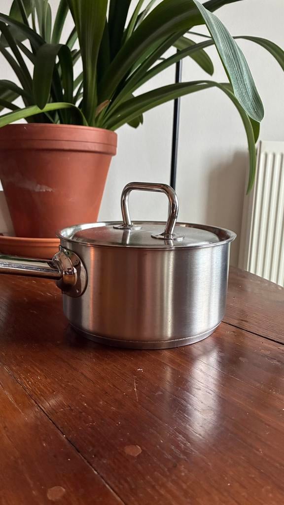 Demeyere steelpan, Ophalen, Zo goed als nieuw, Rvs