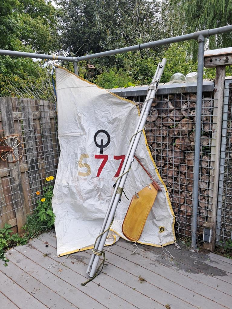 Tuig optimist, Watersport en Boten, Ophalen of Verzenden, Gebruikt, Overige typen, Minder dan 15 m²