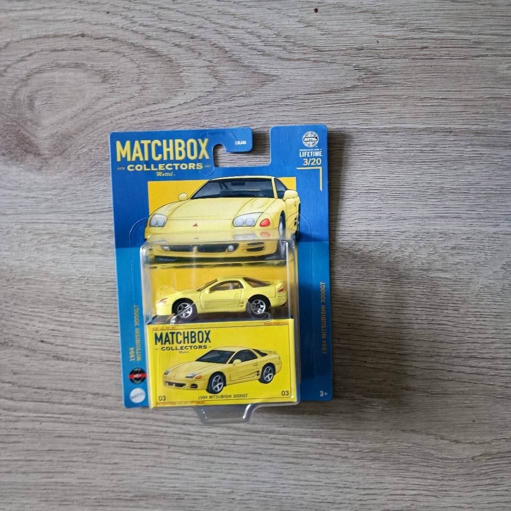 matchbox collectors 1994 Mitsubishi 3000gt geel, Ophalen of Verzenden, Nieuw, Auto