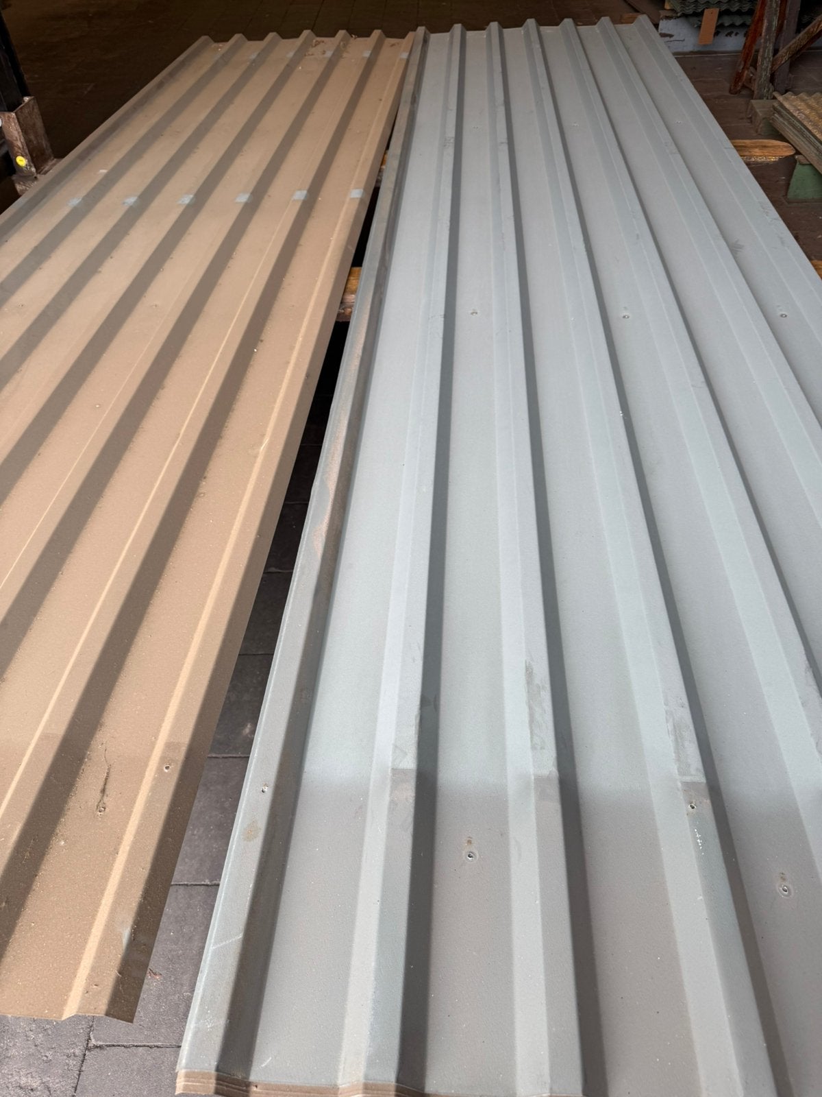 Damwand platen 1,06x4,10, Dakplaat of Dakpanplaat, Zwart, Ophalen of Verzenden, Zo goed als nieuw
