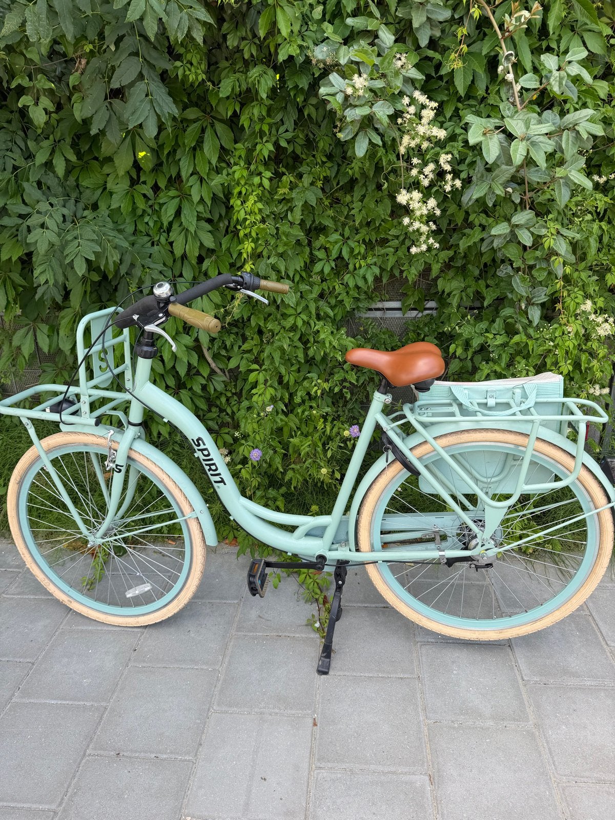 Spirit transportfiets dames - mintgroen, Terugtraprem, Zo goed als nieuw, 50 tot 53 cm, Ophalen