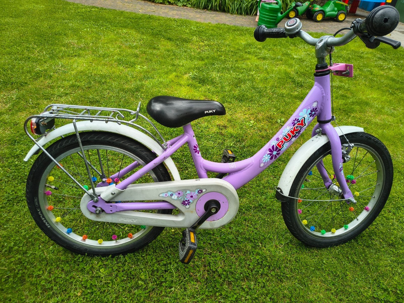 Meisjesfiets Puky, 18 inch, paars, Ophalen, Gebruikt, 18 inch, Handrem