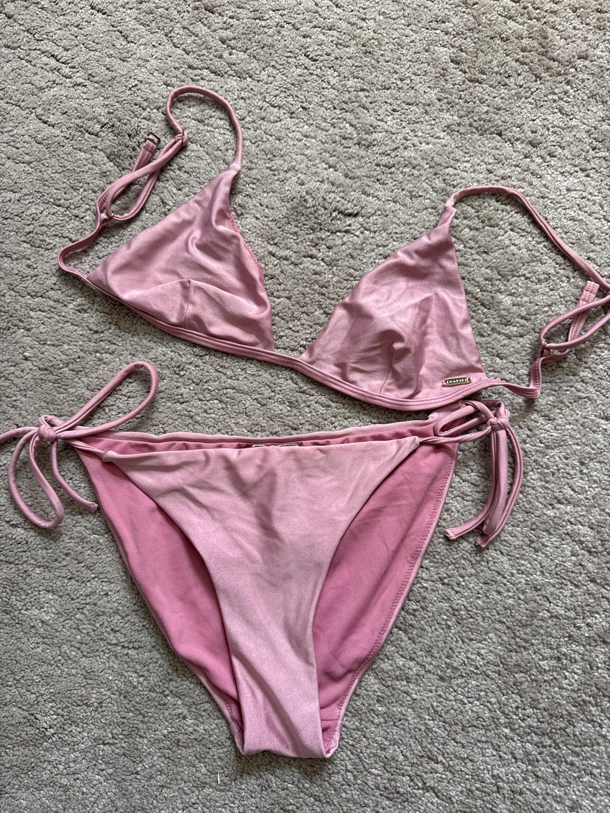 Loavies Roze Bikini Set mt XS, Ophalen of Verzenden, Zo goed als nieuw, Roze, Bikini