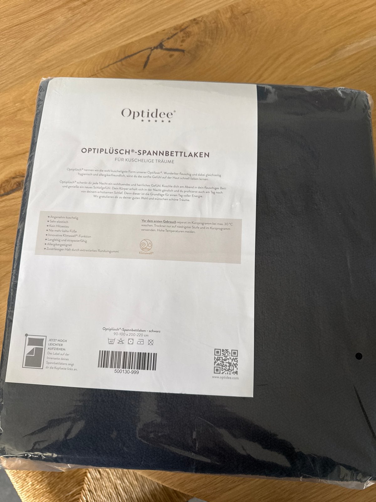 Optidee - hoeslaken - Zwart - Nieuw, Eenpersoons, Nieuw, Ophalen of Verzenden, Overige merken