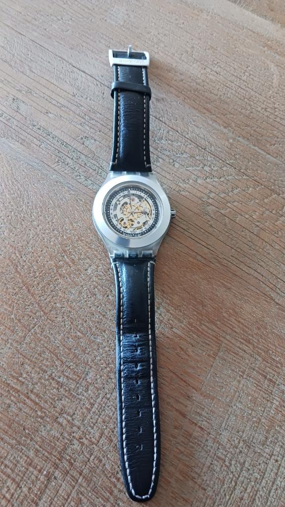Swatch Irony Automatic Diaphane horloge, Overige materialen, Verstelbaar, Ophalen of Verzenden, Zo goed als nieuw