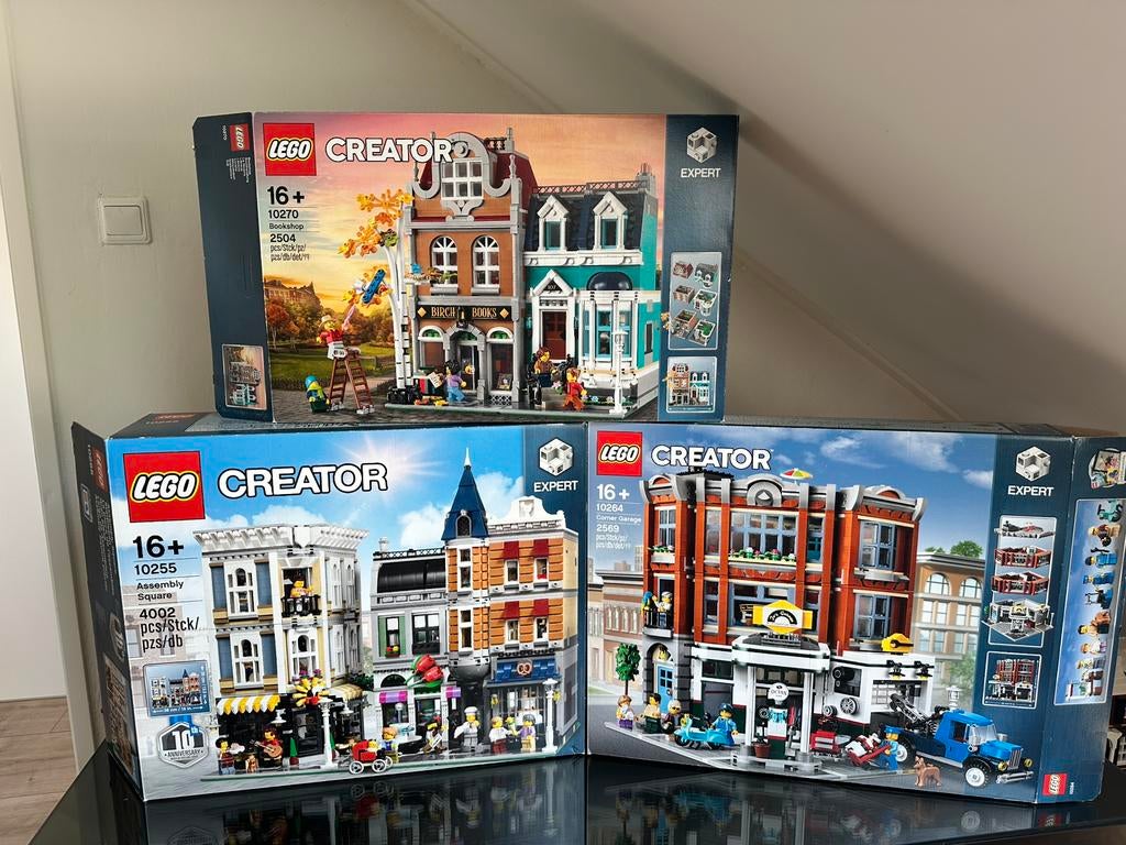 Set van 3 Lego modulair buildings, 10255, 10270 en 10264, Kinderen en Baby's, Speelgoed | Duplo en Lego, Ophalen of Verzenden
