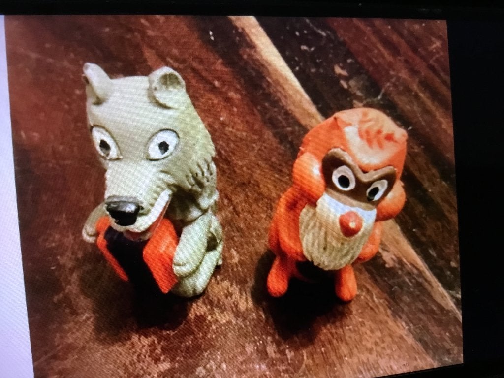 De Fabeltjeskrant - Bor de Wolf en Myra Hamster Poppetjes, Ophalen of Verzenden, Gebruikt