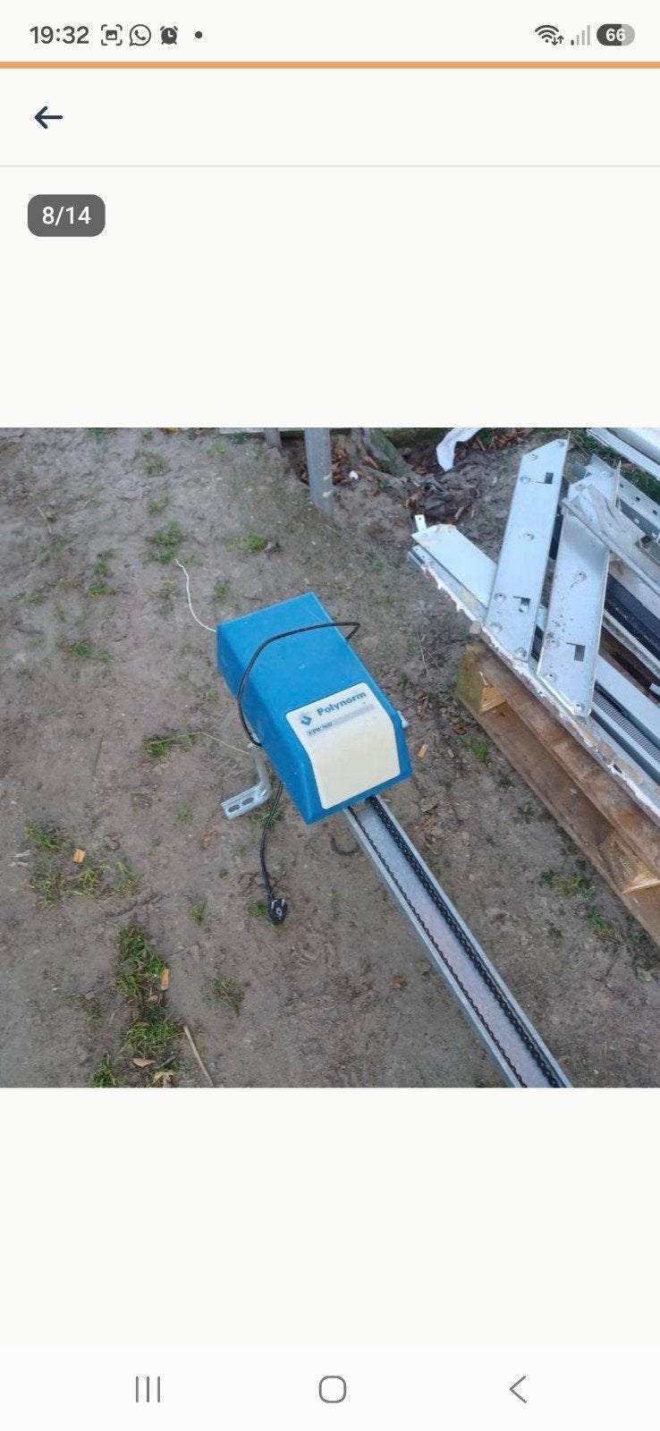 garagedeur roldeur polynorm, Doe-het-zelf en Verbouw, Ophalen, Gebruikt, Garagedeur, 120 cm of meer