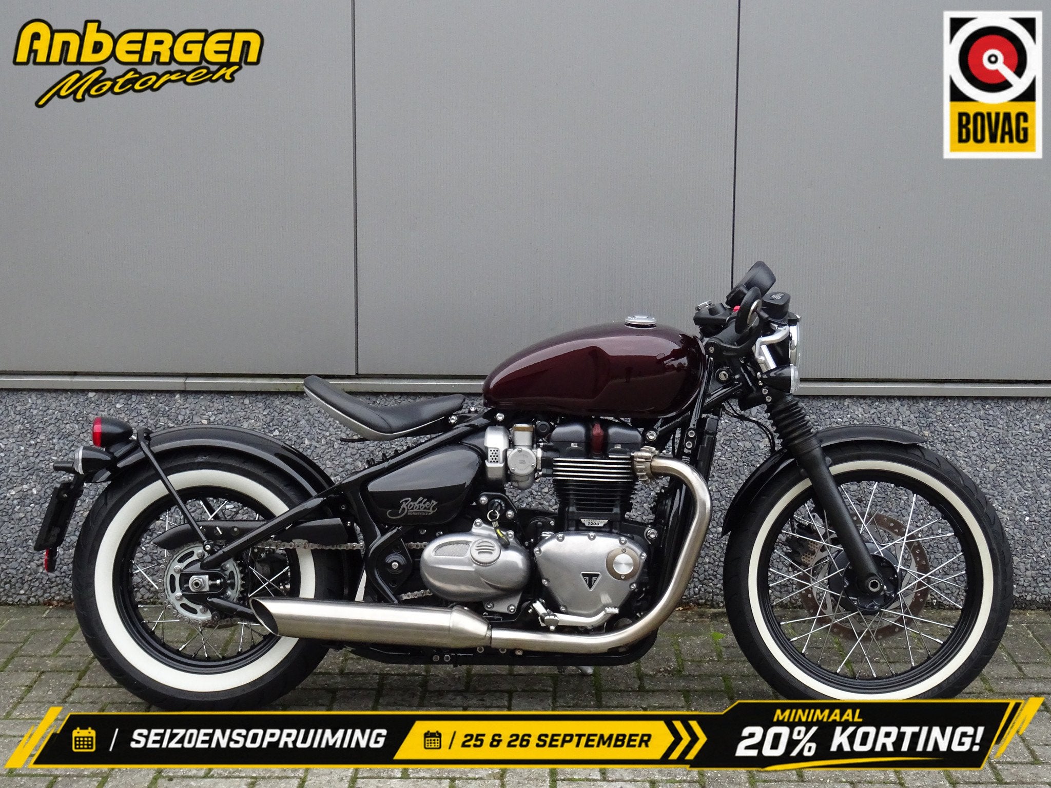Triumph BONNEVILLE BOBBER (bj 2018), Chopper, Meer dan 35 kW, 1200 cc, Gebruikt