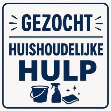 Gezocht Schoonmaakster - Hulp in de huishouding
