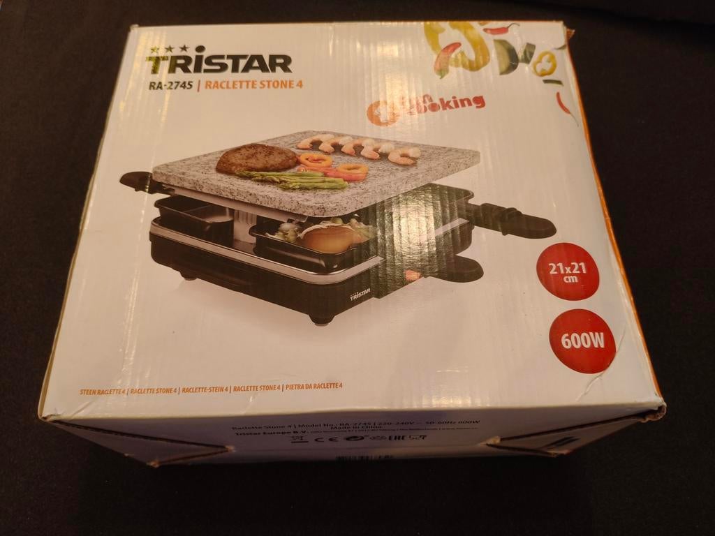 TriStar RA-2745 Steen Raclette (nieuw), Ophalen of Verzenden, Nieuw