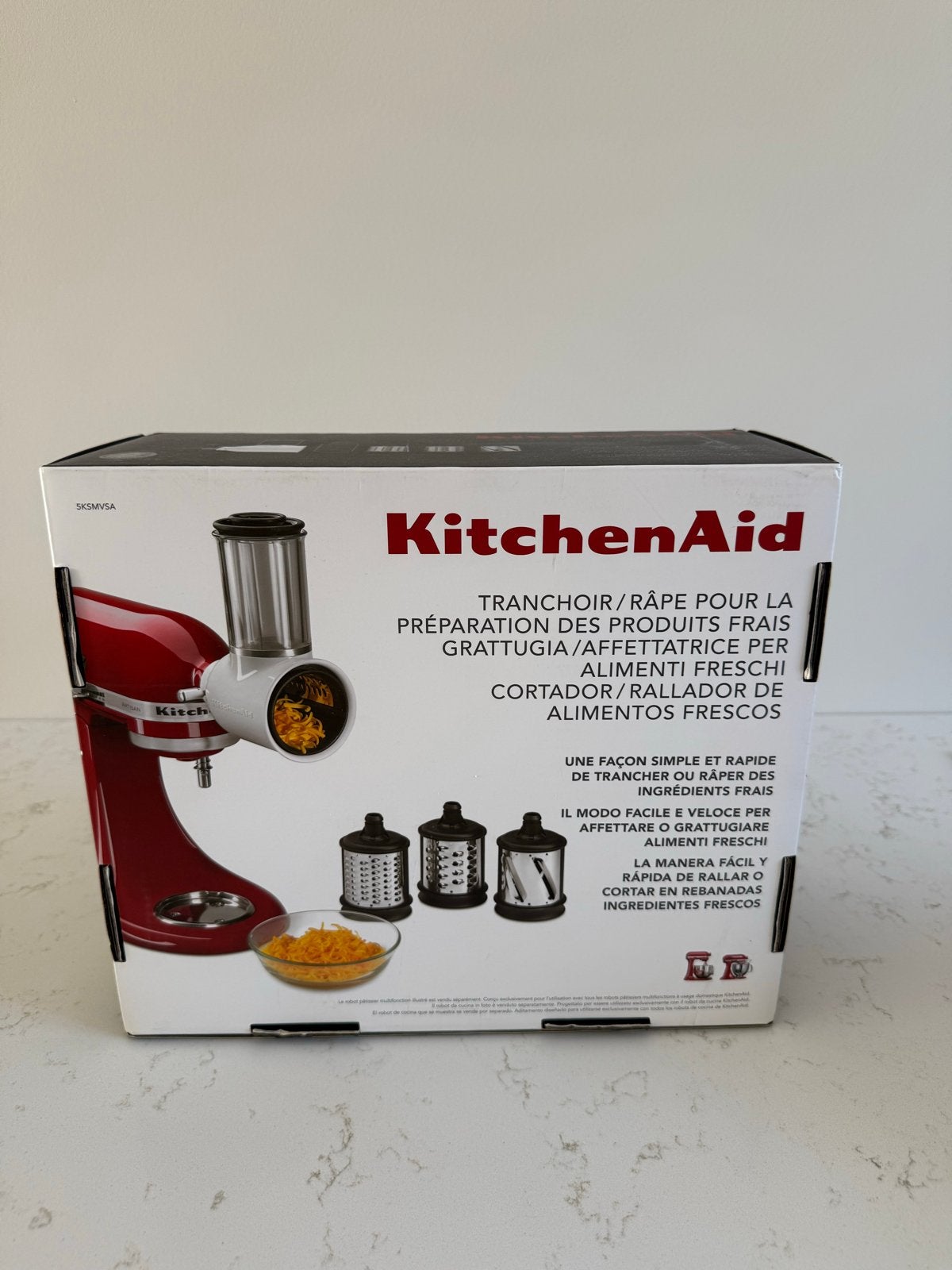 KitchenAid Trancheer/Rasp - nooit gebruikt -, 4 liter of meer, Ophalen of Verzenden, Nieuw, 3 snelheden of meer