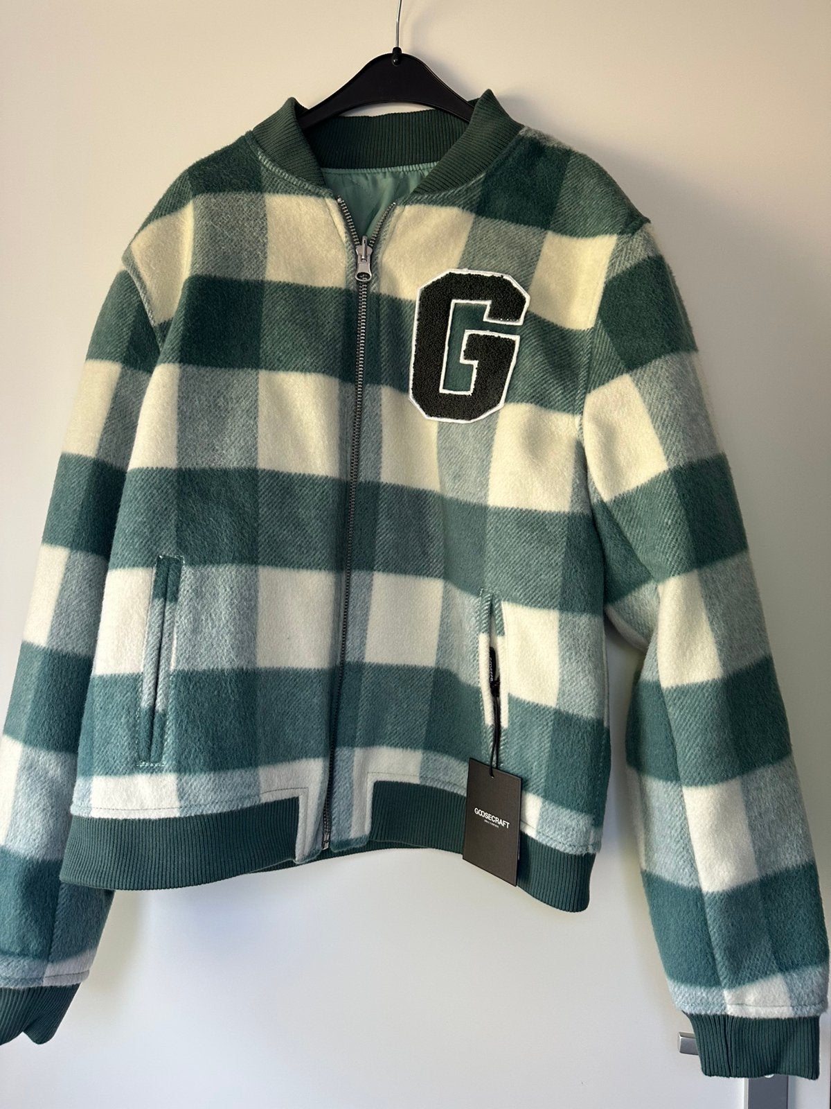 Goosecraft Chess reversible bomberjack met ruitprint maat L, Ophalen of Verzenden, Nieuw, Zwart