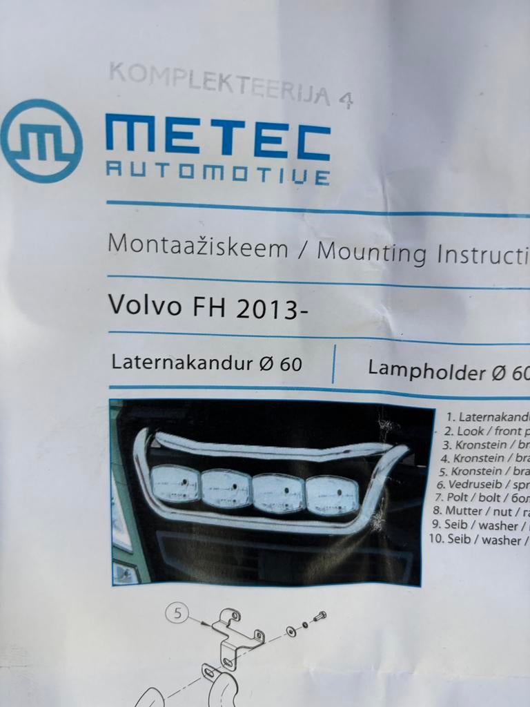 VOLVO FH lampenbeugel, Ophalen, Nieuw