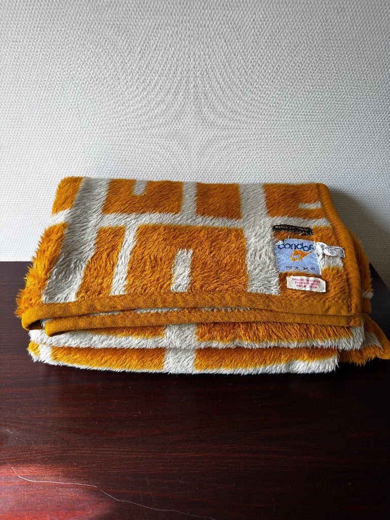 Groot Vintage Woondeken, Acryl Condor, S/5 Patroon, Ophalen of Verzenden, Zo goed als nieuw