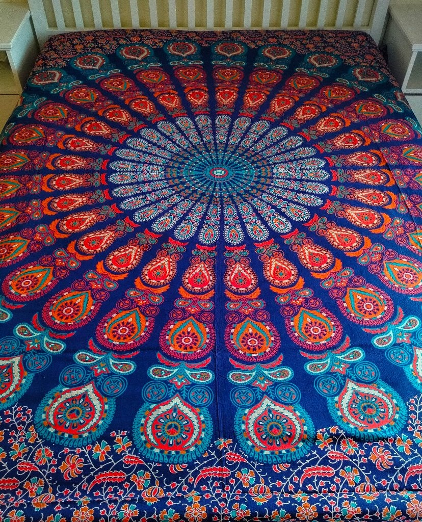 SPREI / BED / STRAND / BANK / 210240 CM ꩜, Meerkleurig, Overige typen, Katoen, Ophalen of Verzenden