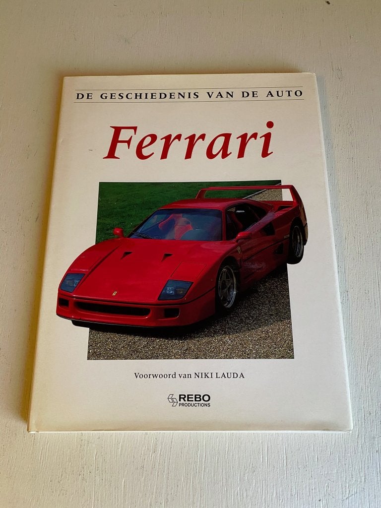 Geschiedenis van de Auto - Ferrari met Voorwoord Niki Lauda, Ophalen of Verzenden, Zo goed als nieuw, Ferrari, Godfrey Eaton