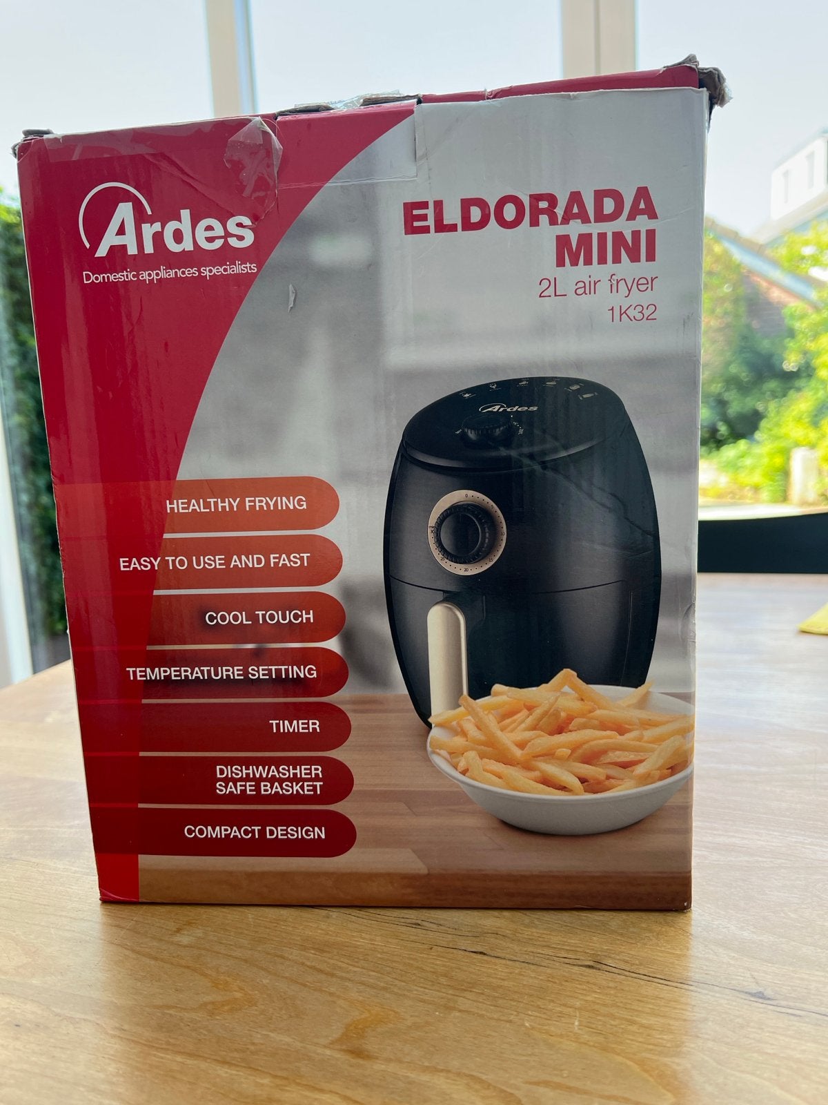 Ardes Eldorada Mini 2L Airfryer 1K32 - Bijna nieuw in doos, Witgoed en Apparatuur, Airfryers, Zo goed als nieuw, Airfryer, 750 t/m 999 gram