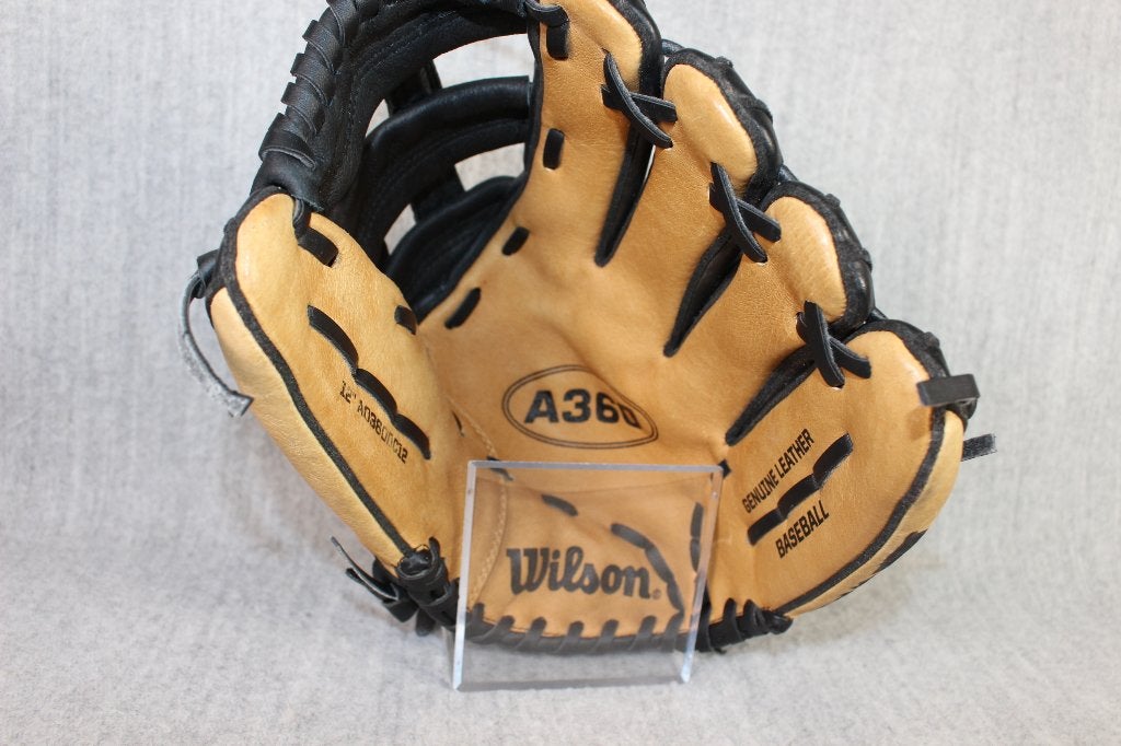 wilson honkbalhandschoen leer A360 klein volwassen MLB, Ophalen of Verzenden, Gebruikt, Honkbal, Handschoen