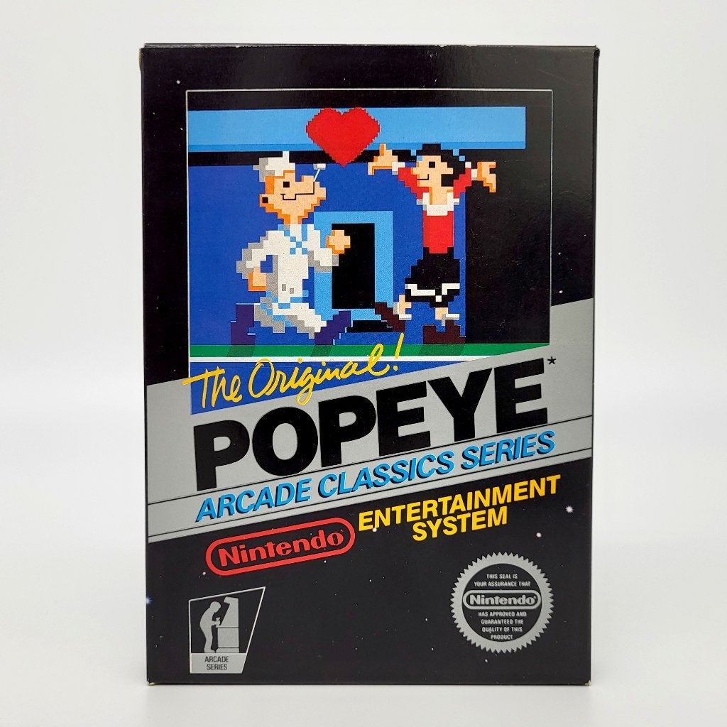 Popeye - Nintendo NES - Black Box 5-screw Hangtab - USA NM, Spelcomputers en Games, Games | Nintendo NES, Verzenden, Overige genres