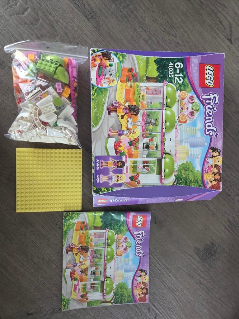 Lego Friends 41035 sapbar compleet, Gebruikt, Lego, Friends, Ophalen of Verzenden