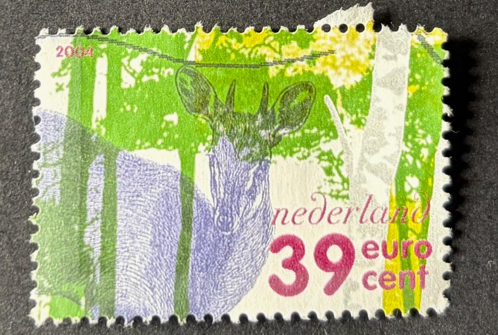 Postzegel Nederland De Veluwe ree 2004, Postzegels en Munten, Ophalen of Verzenden, Na 1940, Gestempeld