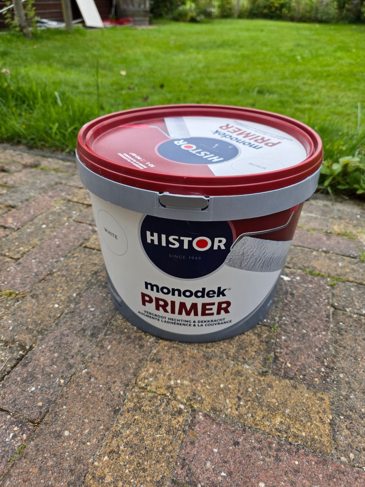 Histor Monodek Primer wit - circa 5-6 liter, Doe-het-zelf en Verbouw, Verf, Beits en Lak, Ophalen, 5 tot 10 liter, Wit, Nieuw