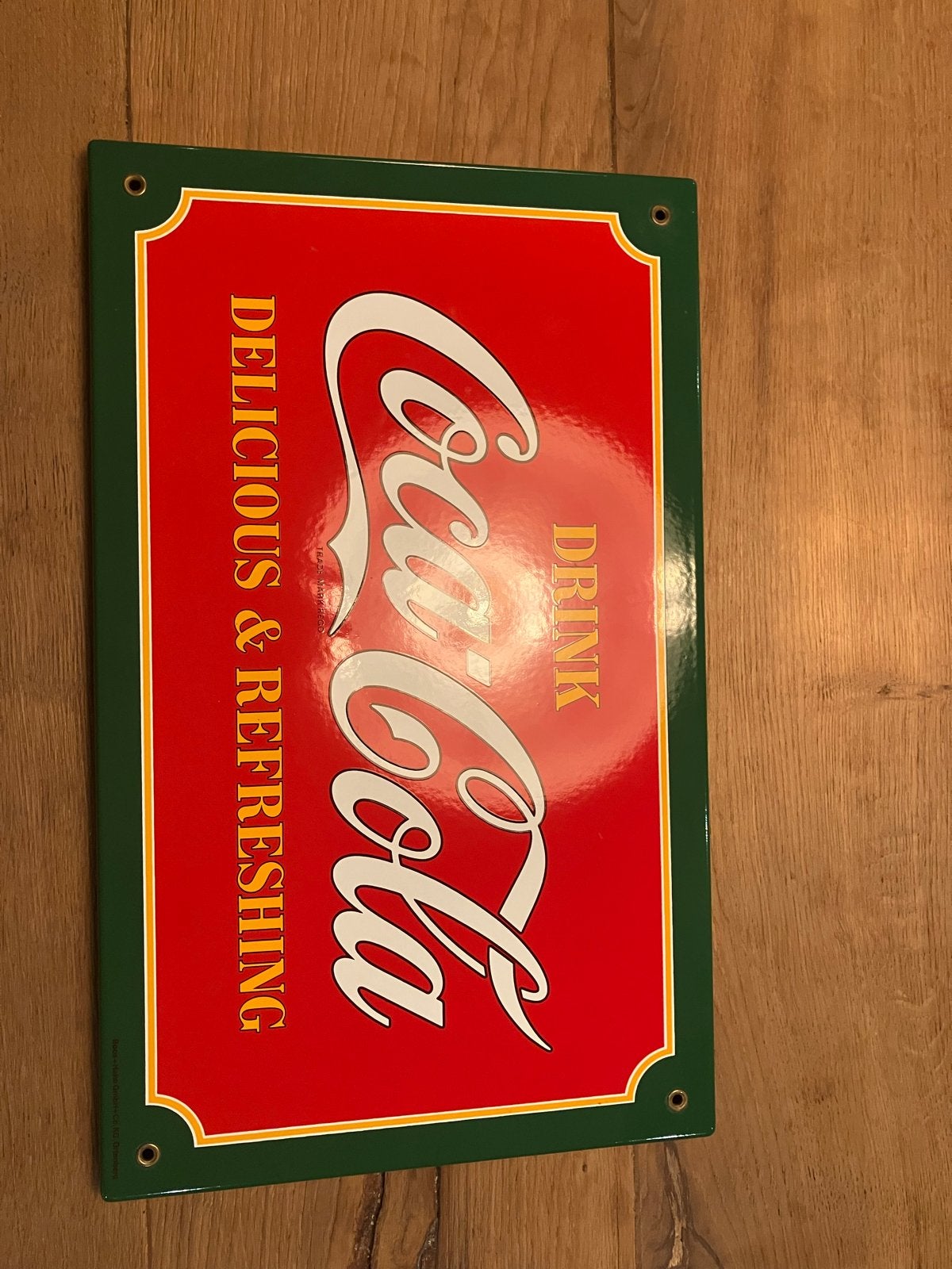 Vintage Coca-Cola Emaille, Ophalen of Verzenden, Zo goed als nieuw, Reclamebord