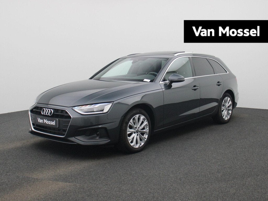 Audi A4 Avant 2.0 35 TFSi 110kW S tronic Adv Business | PANO, Auto's, Audi, 12 maanden, Stof, Gebruikt, Zwart