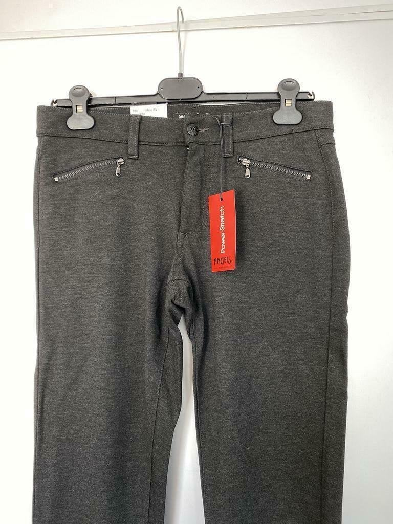 F1218 Nieuw: broek ANGELS mt 36=S Malu L30 donker-grijs, Kleding | Dames, Maat 38/40 (M), Nieuw, Ophalen of Verzenden, Angels