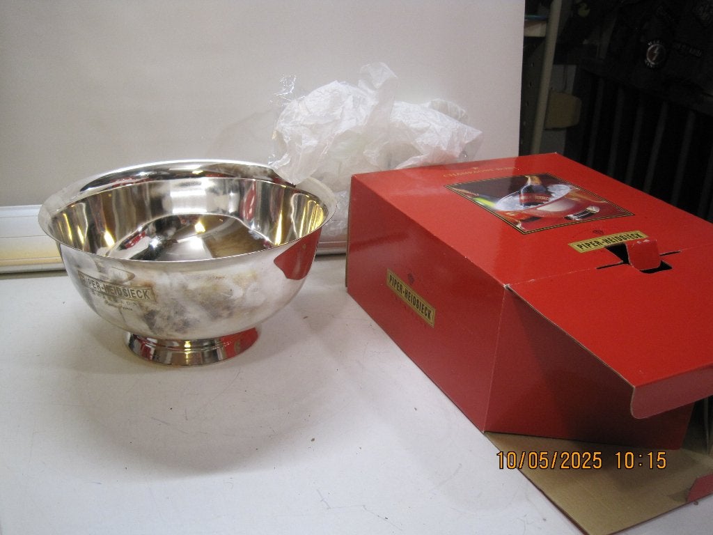 piper heidsieck champagnekoeler 26/13,5 cm (342), Overige typen, Ophalen of Verzenden, Zo goed als nieuw, Metaal